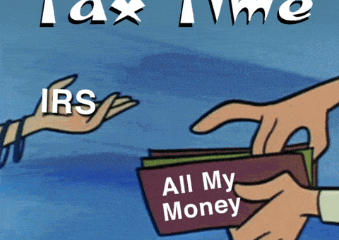 April 15 Taxes GIF by INTO ACTION