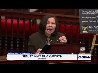 Tammy Duckworth on the Iran War Powers resolution: “I’m here to call bullshit on the…