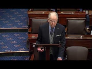 Senator Chuck Grassley of Iowa, age 92, Remarks on Noncitizen Voter Fraud