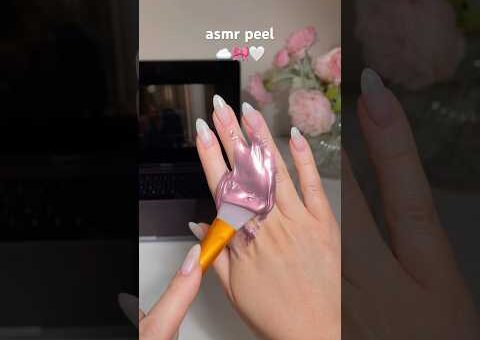 ASMR PEEL COMPILATION 🎀☁️ #asmr #selfcare #nails