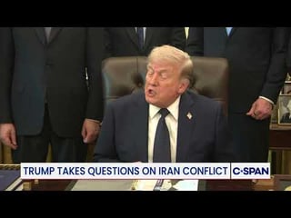 President Trump asked by reporter on length of Iran war: “Don’t rush me, Jeff. Guys…