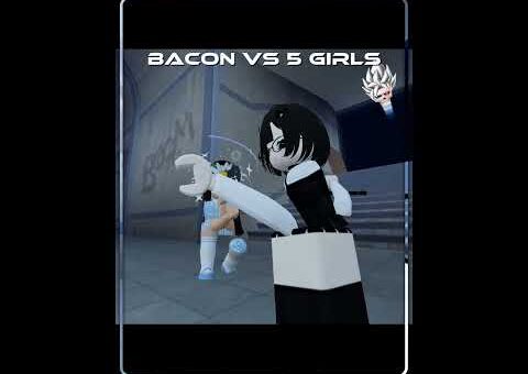 Bacon vs 5 Toxic Girls…(Instant Karma)🔥🥶#roblox #shorts