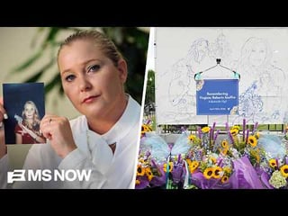 ‘Our guiding light’: Epstein survivors hold vigil marking one year since Virginia Giuffre’s death