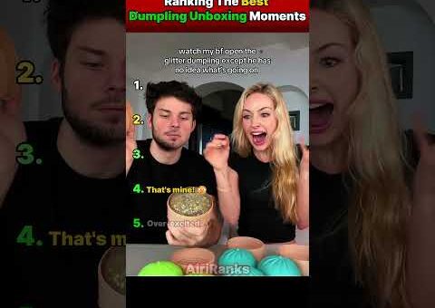 Ranking The Best/Funniest Squishy Dumpling Unboxing moments 🥟 #shorts #unboxing #satisfying