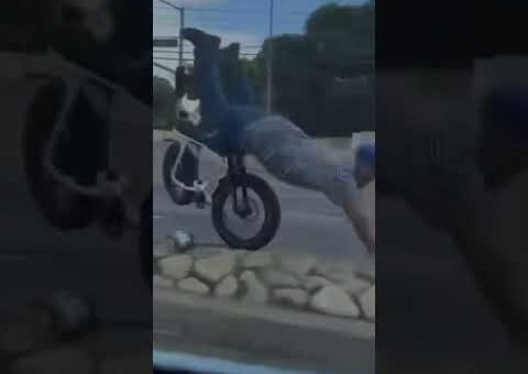 Instant Karma For E-Bike Thief #shorts #karen #viral