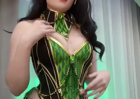 Lady Loki cosplay backstage, by me