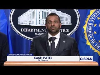 Kash Patel on James Comey indictments for alleged threats to President Trump’s life: “Comey allegedly…