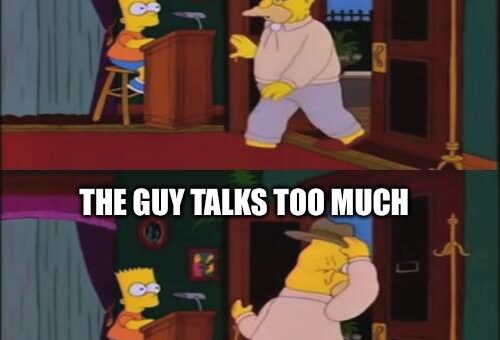 It just ruins the vibe