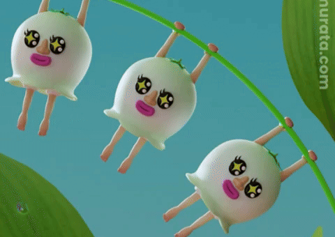 Lily Of The Valley Hello GIF by Aya Murata