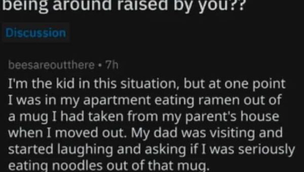 Multi-generational ramen mug: 100% Flavortown
