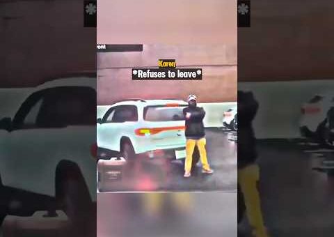 Karen Blocking Drivers Way Gets Instant Karma