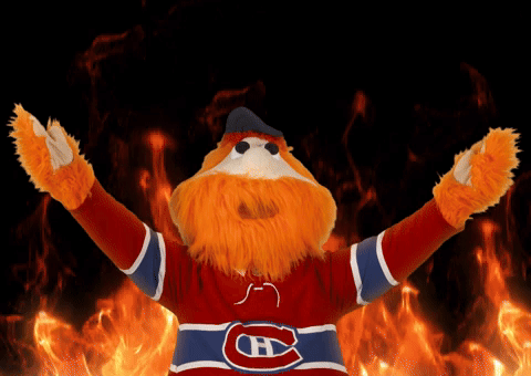 Montreal Canadiens Fire GIF by Canadiens de Montréal