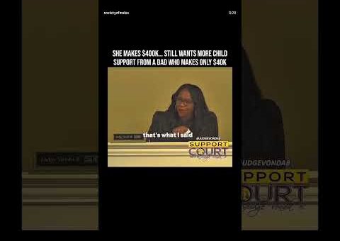 She Makes $400k & Wanted More Child Support… Instant Karma‼️💰😅 #childsupport #karma #money 👽