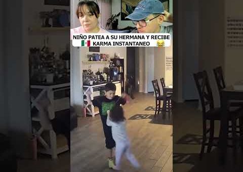 NIÑO PATEA A SU HERMANA Y RECIBE KARMA INSTANTANEO… HUMOR MEXICANO #shorts #humor