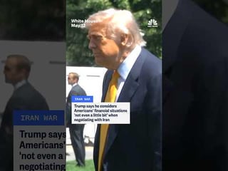Trump says he does not consider American financial situations in Iran talks, NBC News
