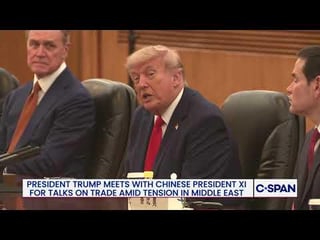 President Trump praised Chinese President Xi Jinping for leadership at bilateral trade meeting: “The military…