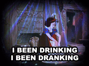 Snow White Drinking