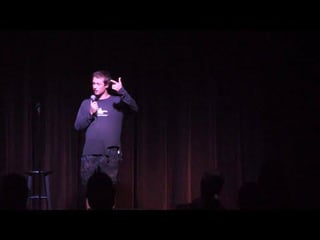 Comedian goes on stage and tells the same joke over and over and over