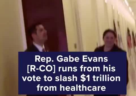 Rep. Gabe Evans (R-CO) voted to slash over $1 trillion from Medicaid and the ACA.We…