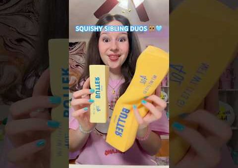Squishy NeeDoh Duos in my Fidget Collection! 👯‍♀️💕🧈*squishy challenge*