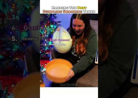 Ranking The Best Glitter Dumpling Unboxing Moment 🥟 #shorts #satisfying #blindbox #unboxing