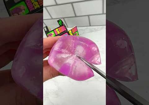 Cutting Open 🧀 Nee Doh NICE CUBE & Viral Squishies Satisfying Video ASMR! 💜 #shorts #asmr