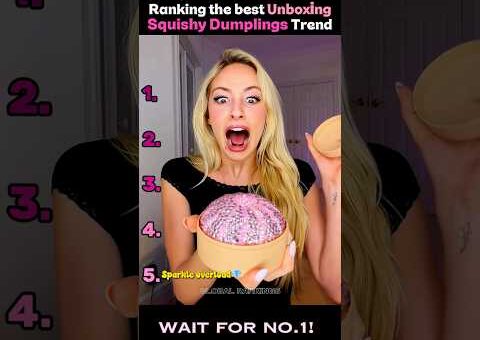 Ranking The Funniest Unboxing Squishy Dumplings Trend Moments 🥟😂 #shorts #squishy #unboxing #fyp