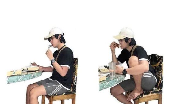 if you sit like that you’re my friend w/o introduction