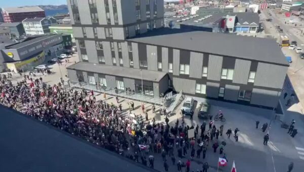 Protestors in Greenland are outside the U.S. embassy chanting “Go Home USA.” This is what…