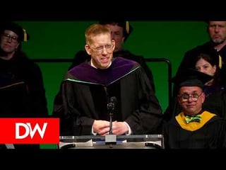 Outdoor Boys’ Luke gives an inspiring speech at a law school graduation last week