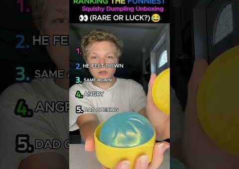 Ranking Squishy Dumpling Unboxing Reactions #squishydumpling #unboxing #satisfying