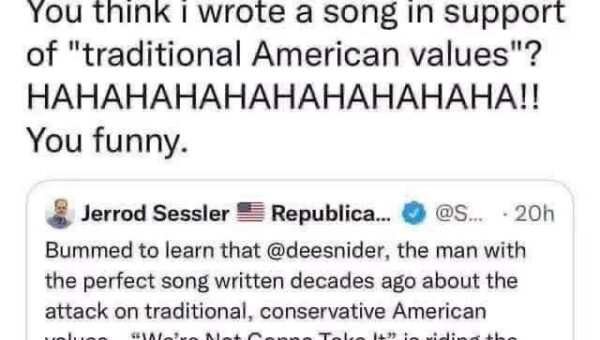 Dee Snider once again shows how Awesome he is