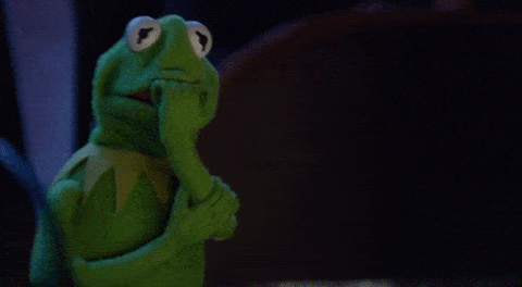 Scared Kermit The Frog