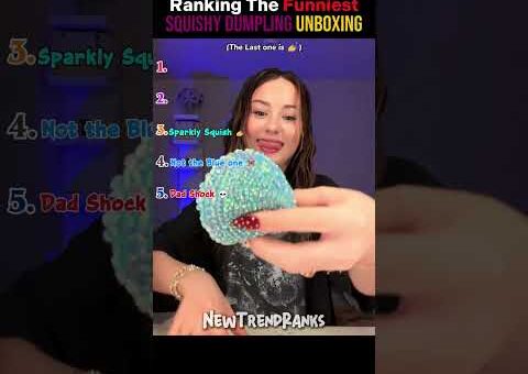 Ranking the New Funniest Squishy Dumpling Unboxing Moments 🥟 #shorts #squishydumpling