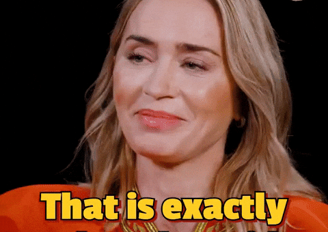 Emily Blunt Yes GIF by First We Feast