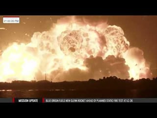 Blue origin rocket explodes mid-test