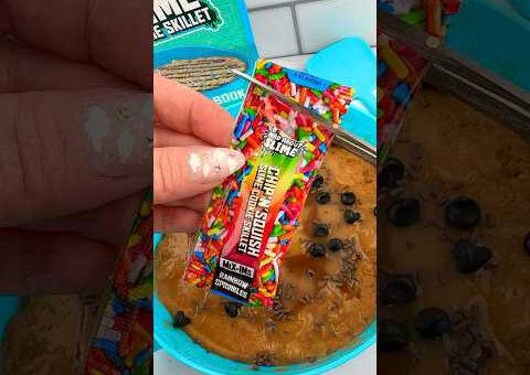 Cookie Skillet DIY Slime Kit Satisfying Video ASMR! 🍪 #shorts #fidgets #asmr
