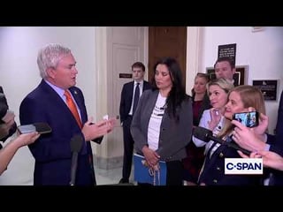 James Comer speaks with Epstein survivors outside Pam Bondi’s closed-door interview: “If you lie to…