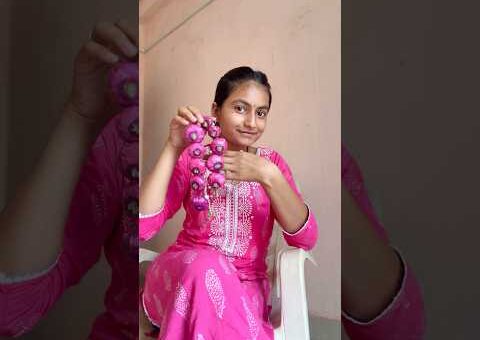 Aaj banaya artificial pyaj 🧅 for kitchen decoration #craft #diy #viralvideo
