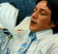 Sweating James Mcavoy