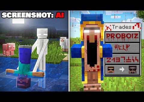 Testing Viral SCARY SCREENSHOTS to See If They Are REAL or AI in Minecraft!