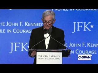 Former Fed Chair Jerome Powell Accept John F. Kennedy Profile in Courage Award—in his remarks:…