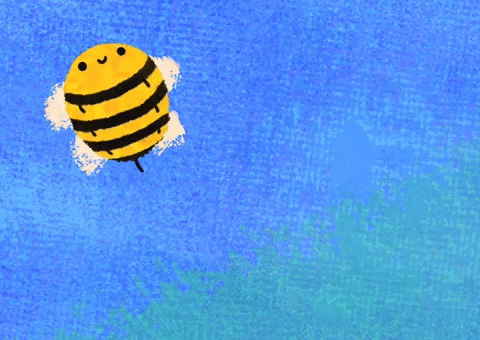 Honey Bee Loop GIF by Kev Lavery