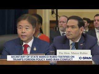 Rep. Ted Lieu (D-CA) Accuses Secretary Rubio of Lying to Congress over Trump Sleeping