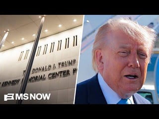 ‘Doing what TODDLERS do’: Trump has an EPIC FIT after judge orders name removed from Kennedy Center