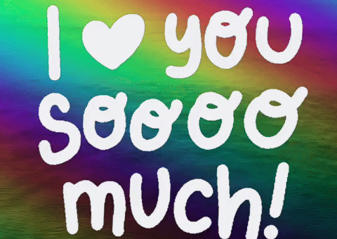 Love You Rainbow GIF by Yevbel