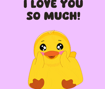 I Love You Duck GIF by MeetDuckey