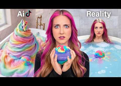 I Bought VIRAL Ai Bath Bombs.. then made a REAL one