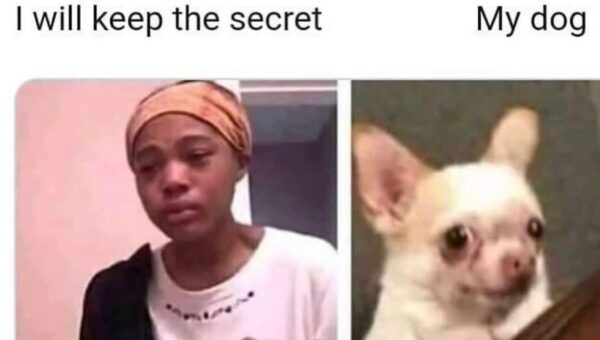 Nobody would believe you anyway… dog, probably