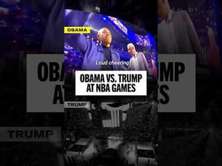 Obama at the NBA All-Star Game vs. Trump at the NBA Finals–Obama recently admitted he…